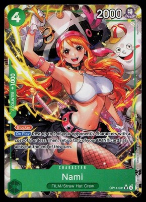 The Azure Sea's Seven #OP14-031 Nami (Alternate Art)