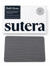 Sutera Stone Bath Mat Diatomaceous Earth Bath Mat Gray 23.5 x 15 New Open Box