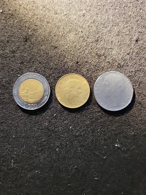 Italiana Repvbblica L500 / L200 /L100 Circulated Italy Coins