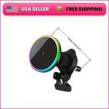 15W Magnetic Wireless Car Charger Mount Vent Dashboard Phone Holder for iPhone