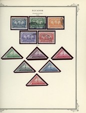ECUADOR Scott Specialty Album Page Lot #14 - SEE SCAN - $$$