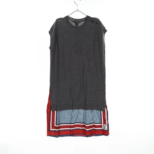 LOUIS VUITTON（LV） Abito LOUIS VUITTON 14SS grigio marino rosso lana seta vestito donna