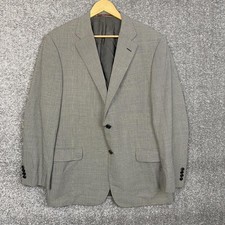 Hickey Freeman Men  S Gray Houndsooth Suit Jacket Blazer Luxury Pictures