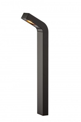 FX Luminaire M-PJ-3LED-FB Modern J Shaped Path Light in Flat Black