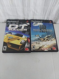 Sony PlayStation 2 Slim 2 Controllers, Cords & 10 Games. 