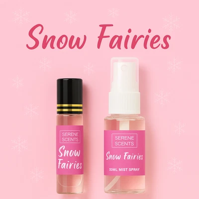 SERENE SCENTS Snow Fairies Perfume Oil Rollerball & 20ml Body Mist Spray Duo | Lush & Sweet