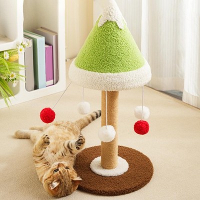 Katzenkratzbaum Haustier Spielzeug Katze Schleifpfoten Pfosten für Training Spielen Zuhause
