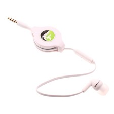 For TCL 60/60R/SE/NxtPaper - Retractable Mono Earphone Headphone 3.5mm w Mic