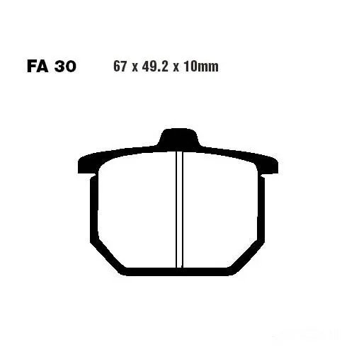 Bremsbelag BremsbeläGe Ebc FA030V Vorne FüR Honda Cb 400 N Euro Bj. 1978-1980-image