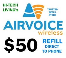 Airvoice   Monthly Plan 50 Refill RTR Direct Load to Phone    FAST AND EASY