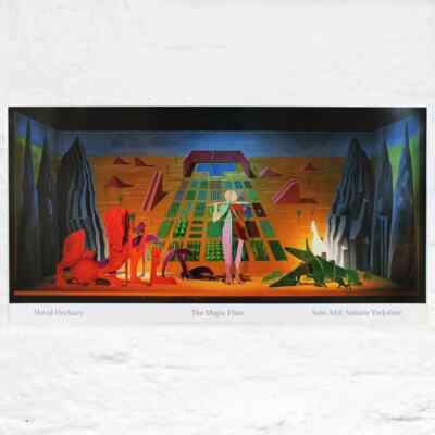 DIE ZAUBERFLÖTE POSTER VON DAVID HOCKNEY - NEU