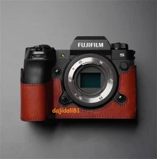 Genuine Leather Camera Half Case For Fujifilm X-H2S Fuji XH2S Bag Protecter NEW