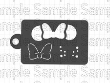 Mouse bow FACE PAINTING STENCIL