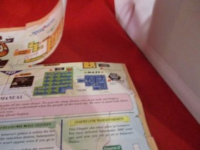 Magic of Scheherazade Nintendo NES Foldable Promo Poster Map ONLY *DAMAGED* #C1