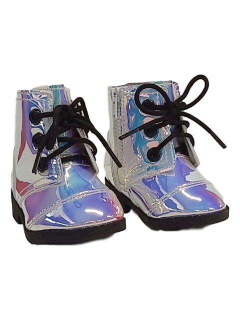 iridescent boots