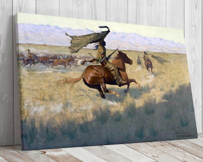 Besitzerwechsel von Frederic Remington, montierte Leinwand fertig zum Aufhängen