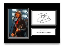 Brian McFadden Signed A4 Photo Autograph Card Westlife Gift Display Memorabilia