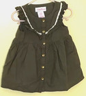 TOMMY BAHAMA Baby Girl Sleeveless Dress HUNTER GREEN Sz 24 Months — photo 3
