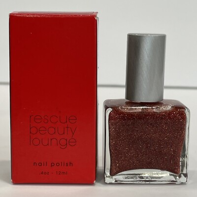RESCUE BEAUTY LOUNGE BURN THE EVIDENCE NAIL POLISH BRAND NEW in Box 4 oz 12 mL