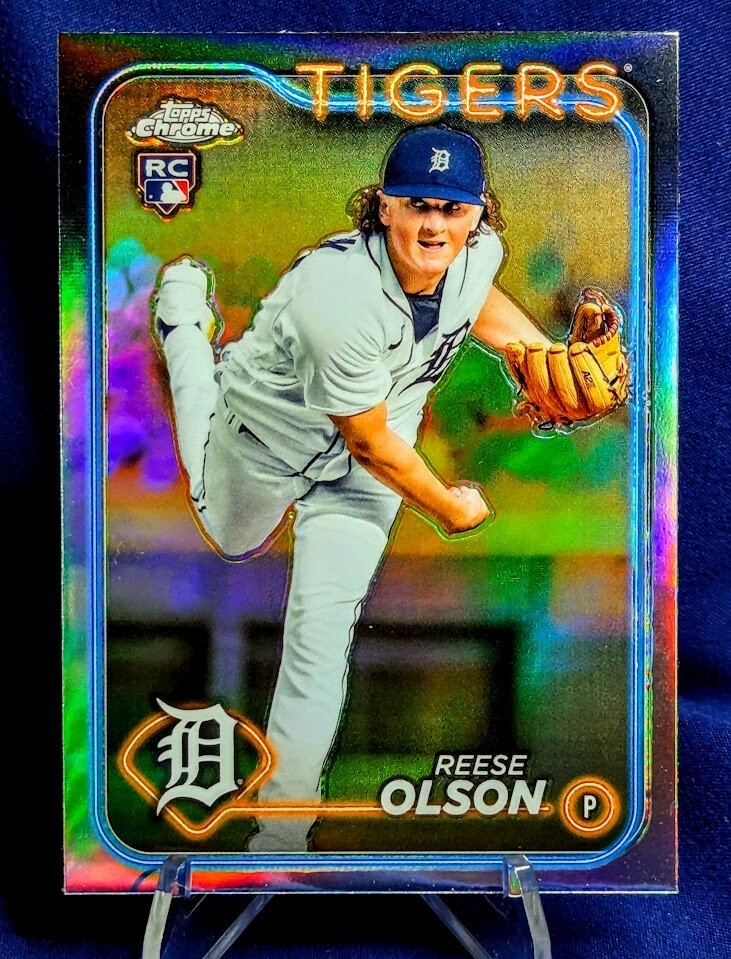 Reese Olson 2024 Topps Chrome #40 Refractor