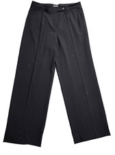 Giorgio Armani Women Black Dress Pants Flat Front Made in Italy Size 42