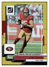 George Kittle 2022 Donruss Press Proof Premium #24 NFL 49ers ID:59512