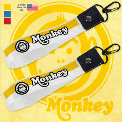Wrist Lanyard Key Fob Ring Compatible with Honda Monkey Bike (2-Pack)