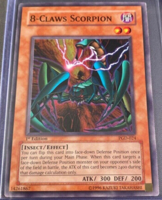 8-Claws Scorpion PGD-024 Yu-Gi-Oh! Card Light Play 1st Edition