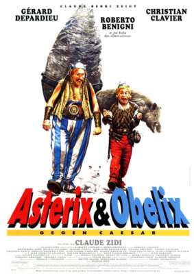 Asterix & Obelix gegen Caesar ORIGINAL A1 Kinoplakat gerollt Depardieu / CASARO