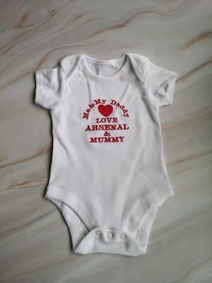 Arsenal Baby Bodysuit, Arsenal Babygrow, Arsenal Baby Vest