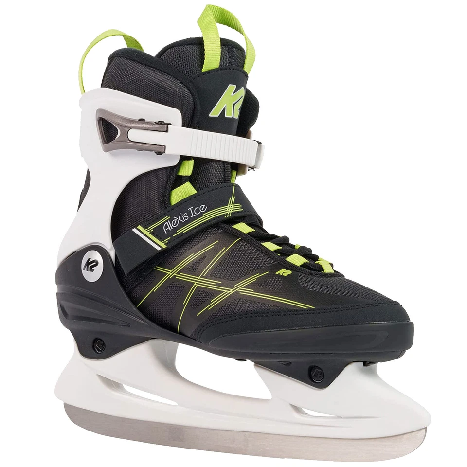 K2 Alexis Patins Pour Femmes Patinage Sur Glace Softboot Gris/Vert - Photo 1/4