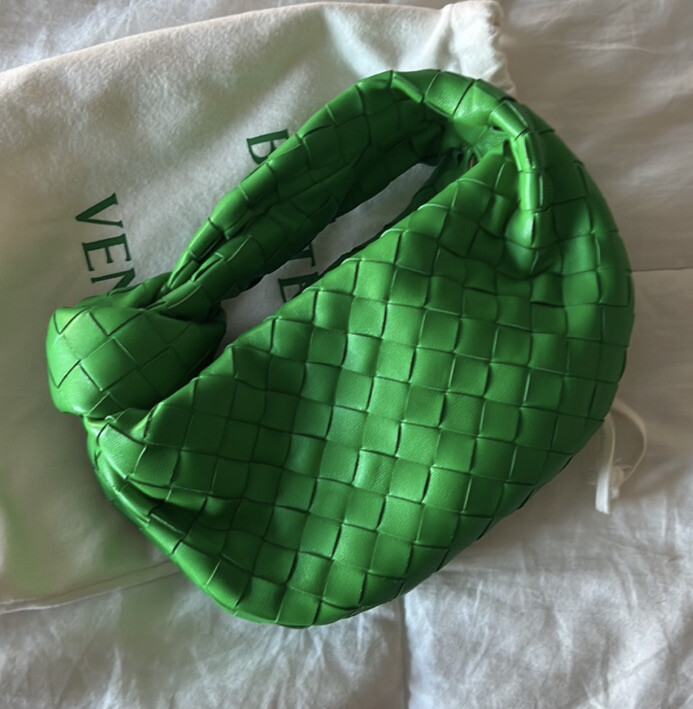 Bottega Veneta Jodie Shoulder Bag Mini Parakeet Leather for