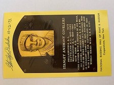 Hall of fame plaque postcard Stanley Coveleski baseball