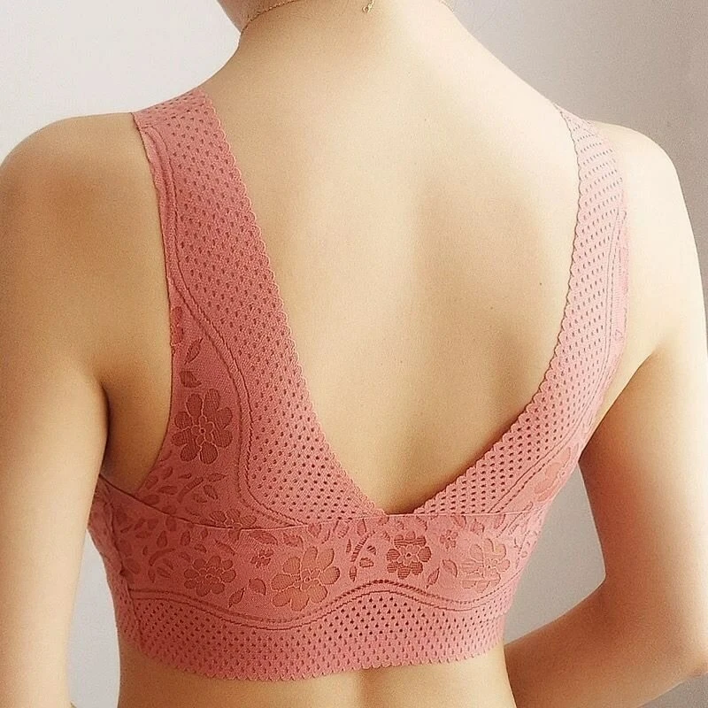 Women Bra Sexy Plus Size Elastic Comfort Bra Seamless Non Wired Bras for Women