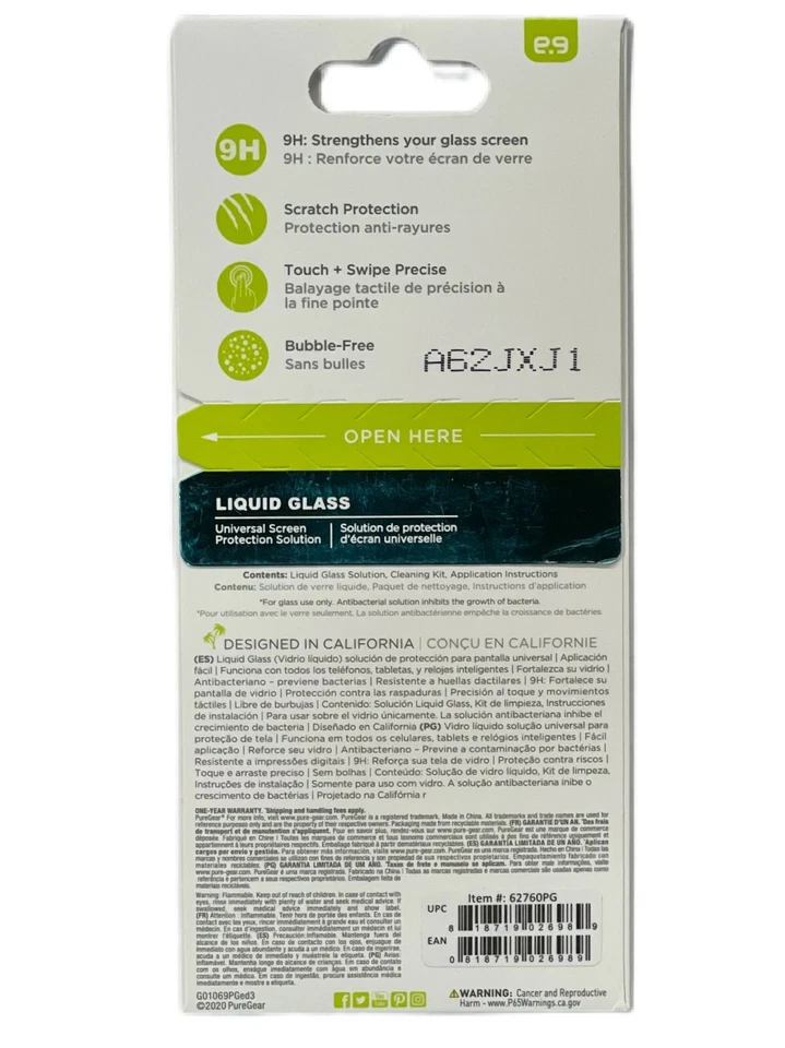 NEW PureGear Universal Liquid Glass Screen Protection iPhone Samsung 9H Hardness - Image 3 of 4