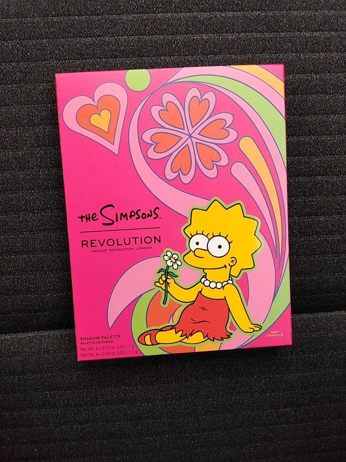 MAKEUP REVOLUTION THE SIMPSONS SUMMER OF LOVE EYESHADOW PALETTE LISA - NIB