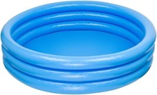 Crystal Blue Three Ring Inflatable Paddling Pool Children Kids Outdoor Pool