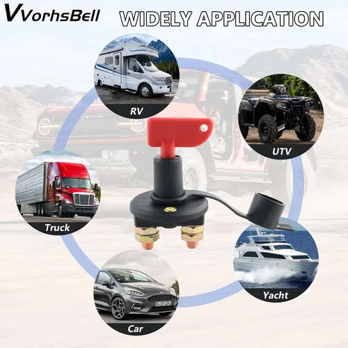 2X 12V Battery Isolator Disconnect Cut Off Power Kill Switch for Car Truck Boat - Bild 12 von 15