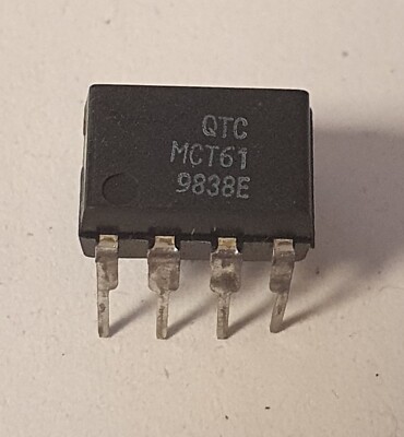 QTC MCT61 2fach-Optokoppler, NOS, im DIL-8 Gehäuse