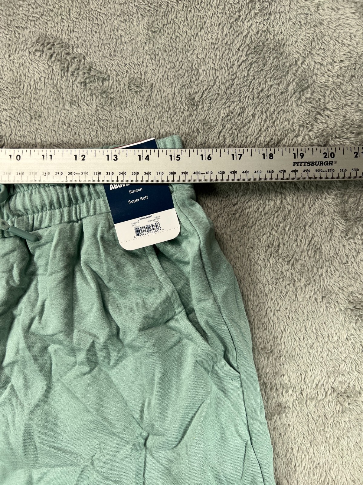 George Mens Medium Lounge Shorts Green Soft Knit NWT Pull On Drawstring 9" B