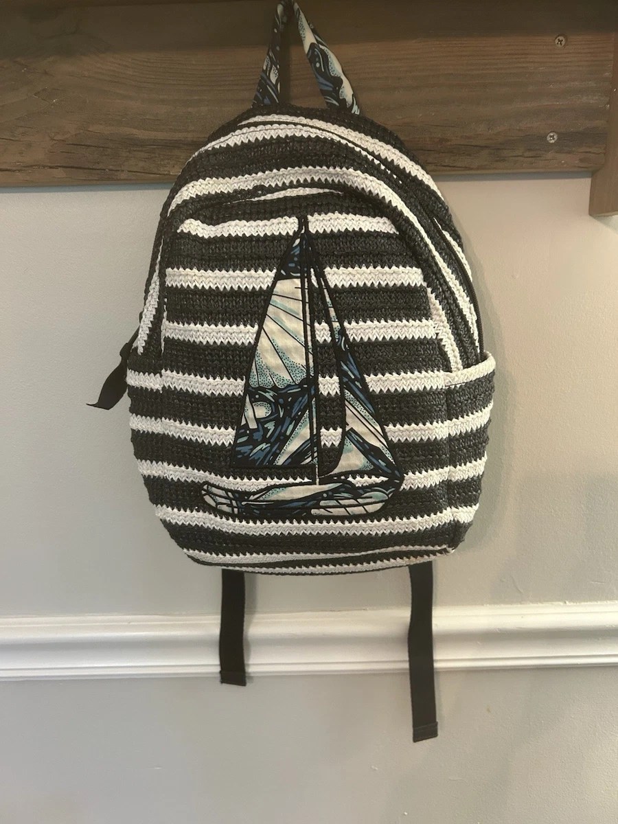 Vera Bradley Shore Enough Pattern Straw Compact Backpack | eBay display picture 2