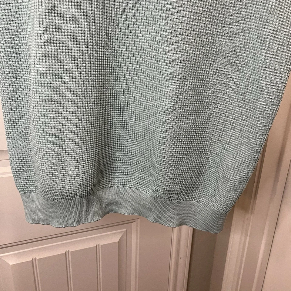 PJ Paul Jones Suéter Polo Manga Corta Camisa Para Hombre Talla M Azul Teal Tejido Waffle Foto 4 de 4