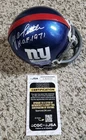 Y.A. Tittle Signed Riddell New York Giants Mini Helmet JSA COA