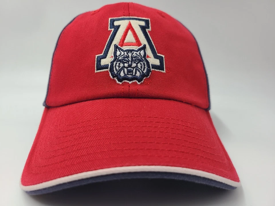 University of Arizona Wildcats Top of the World Strapback Hat Cap NCAA Red Blue - Image 2 of 4