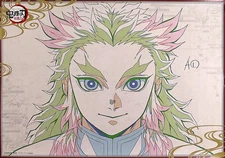 Demon Slayer Kimetsu no Yaiba Anjuro Rengoku B2 Original Art Poster