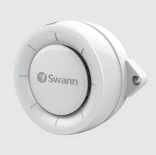Swann Indoor Siren with Loud Siren and Visual Alert - White