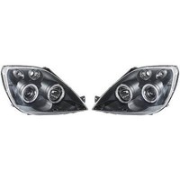 Scheinwerfer Passend FüR Set Ford Fiesta Baujahr 02-08 Klarglas/Schwarz