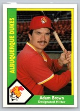 1990 CMC Adam Brown #416 Albuquerque Dukes PCL Minor League Baseball Card