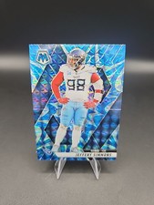 2025 Panini Mosaic #81 Jeffery Simmons Mosaic Reactive Blue