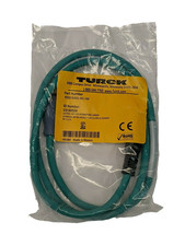 Turck RSSD RJ45S 441-1M Double Ended Cordset M12 to RJ45, 1m, Eurofast U3-00504